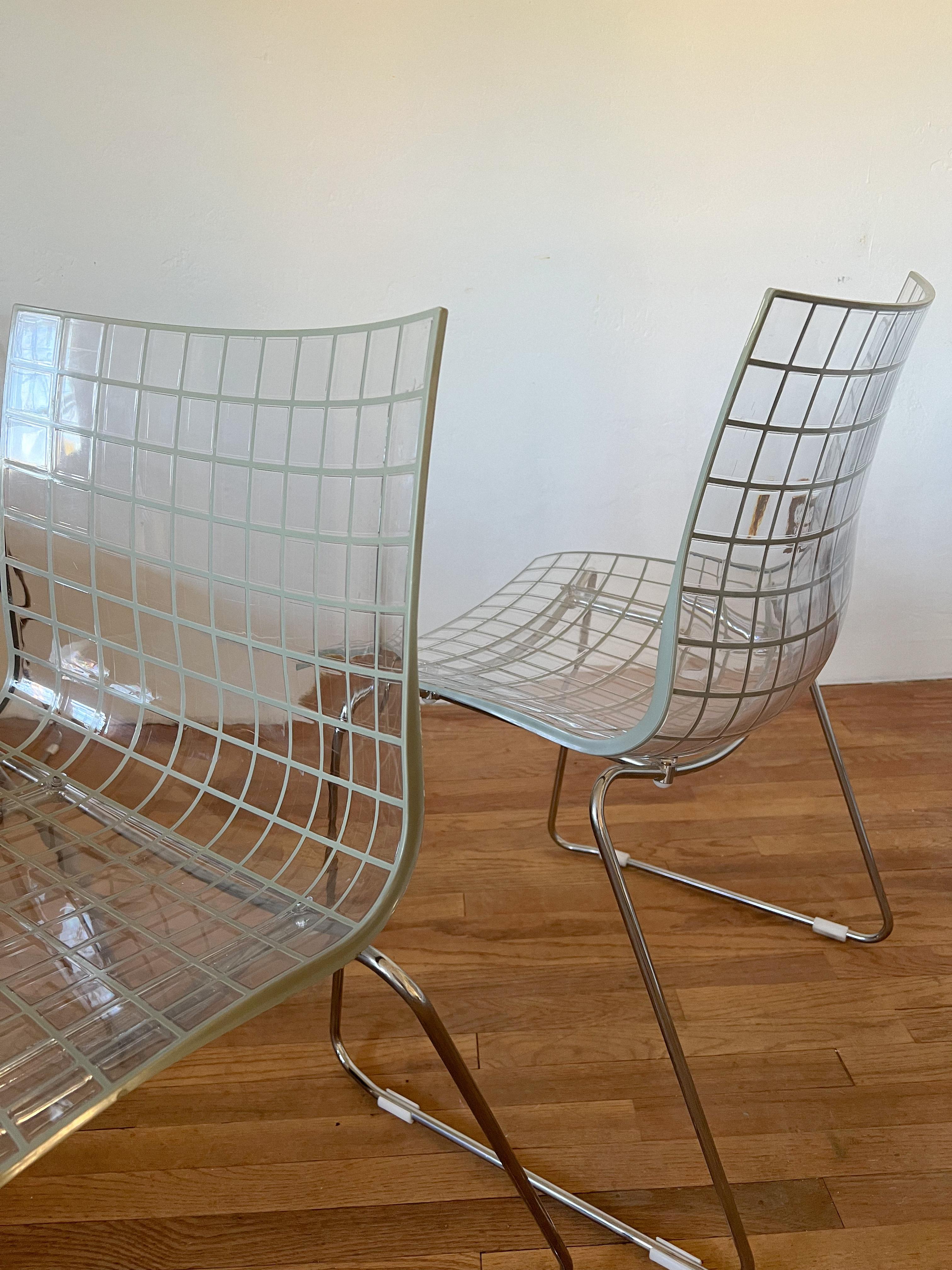 1990s Set of 4 Italian X3 Chairs by Marco Maran for Max Design For Sale 2