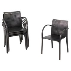 1990er Jahre 6er-Set Wulf Schneider & Ulrich Bohme Thonet Postmodern Dining Chairs