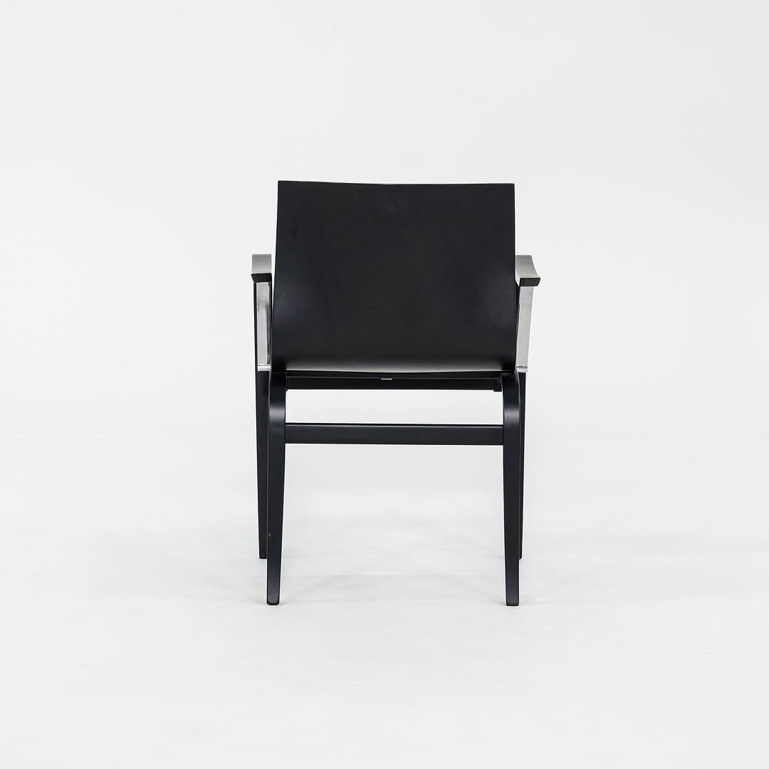 1990 Ensemble de dix chaises de salle à manger en bois ébonisé Ginotta par Enrico Franzolini Bon état - En vente à Philadelphia, PA