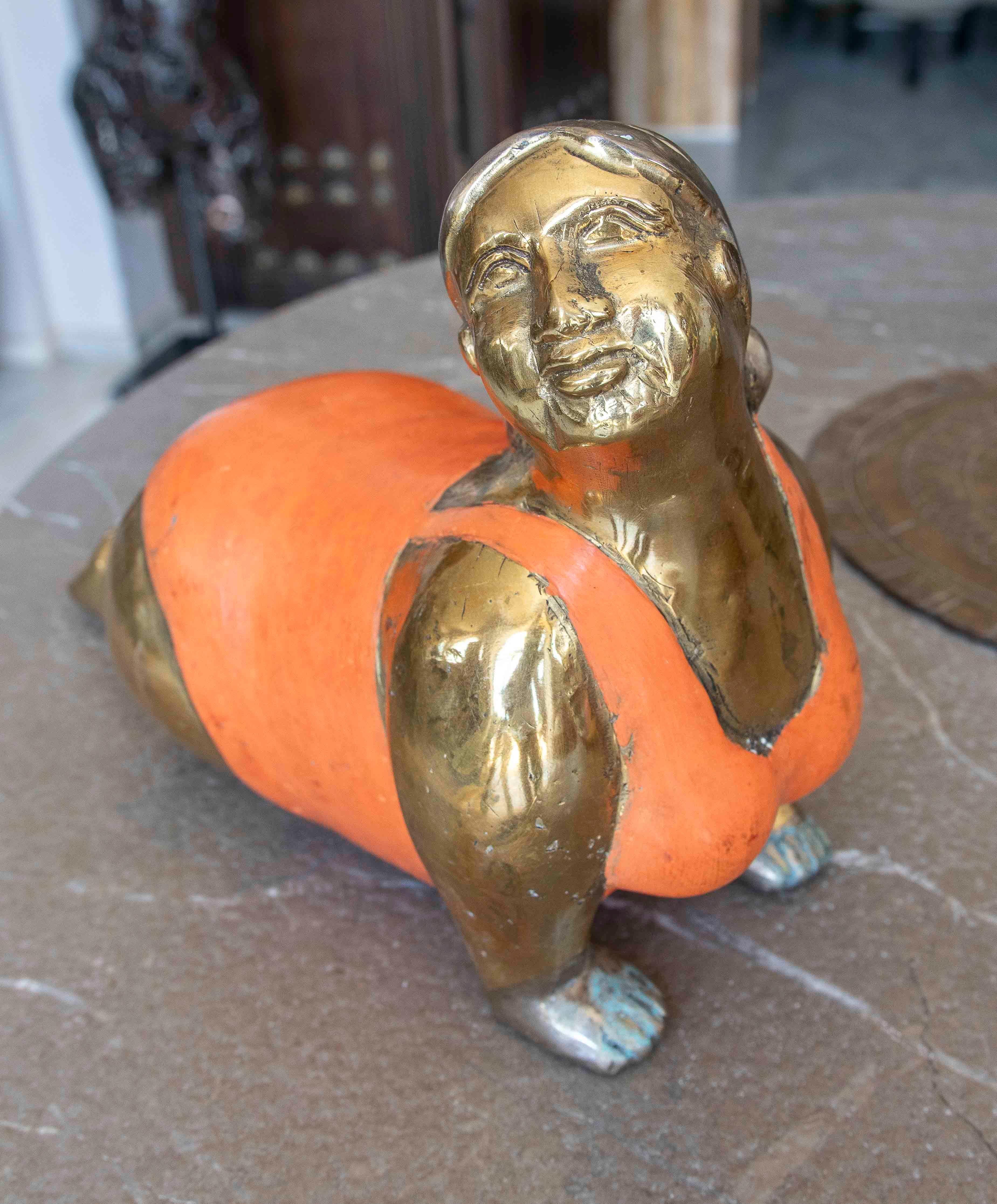 20th Century 1990s Set of Three Bronze Sculptures of Women in Yoga Postures For Sale