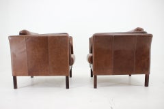 Set aus zwei Ledersesseln von Skalma, Dänemark, 1990er Jahre
