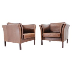 1990s Set of Two Leather Armchairs by Skalma, Denmark
