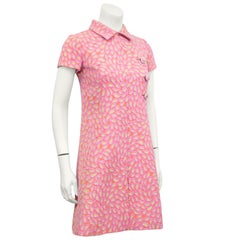 1960s Shannon Rogers Pink Brocade Dress