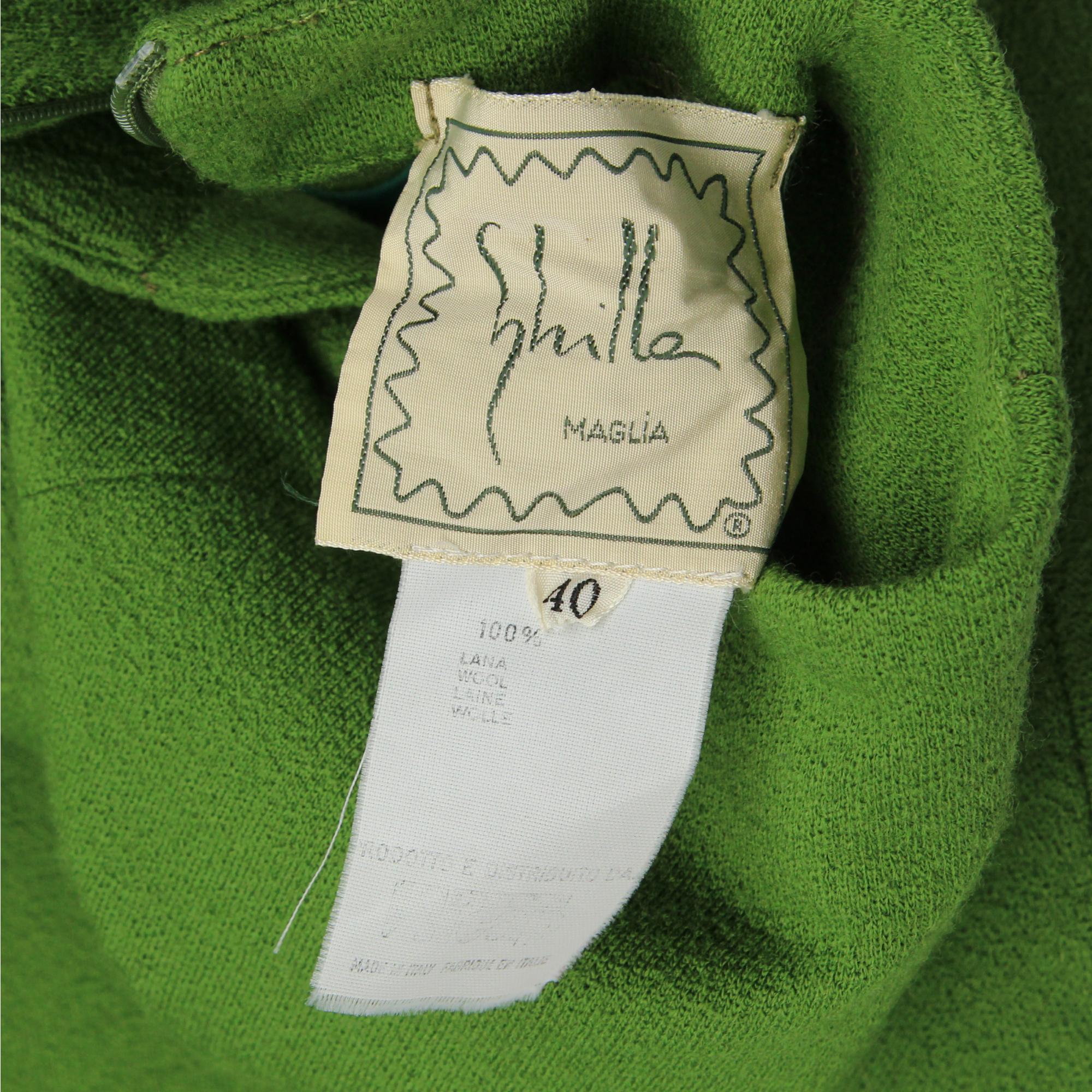 1990s Sybilla Pea Green Dress In Excellent Condition In Lugo (RA), IT