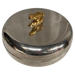 1990's Silver plated box by Hermès