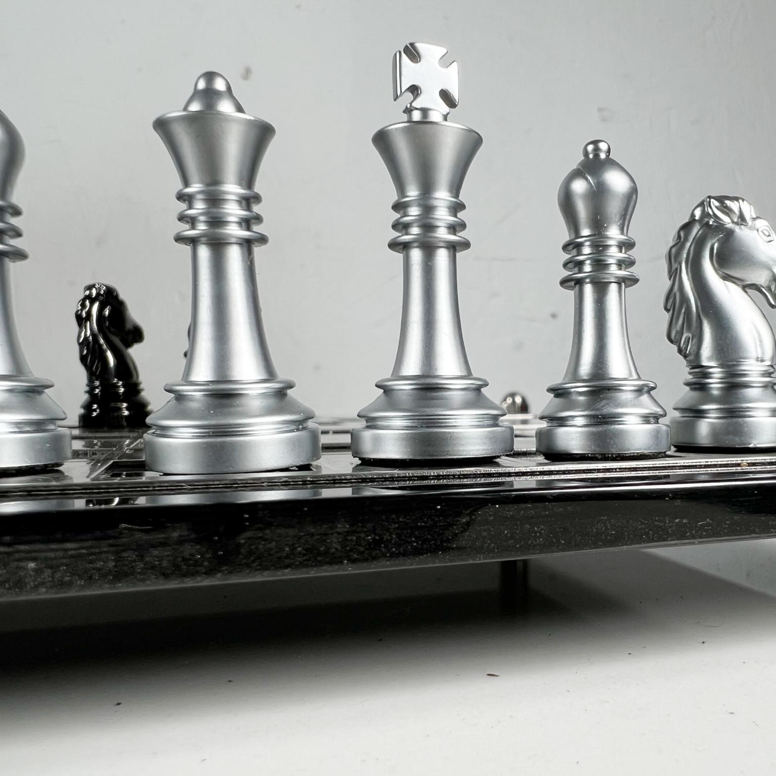 1990s Skagen of Denmark Modernist Mini Chess Game Travel Set 5