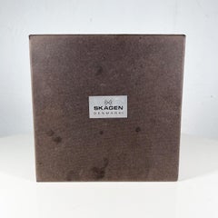 1990s Skagen of Denmark Modernist Mini Chess Game Travel Set