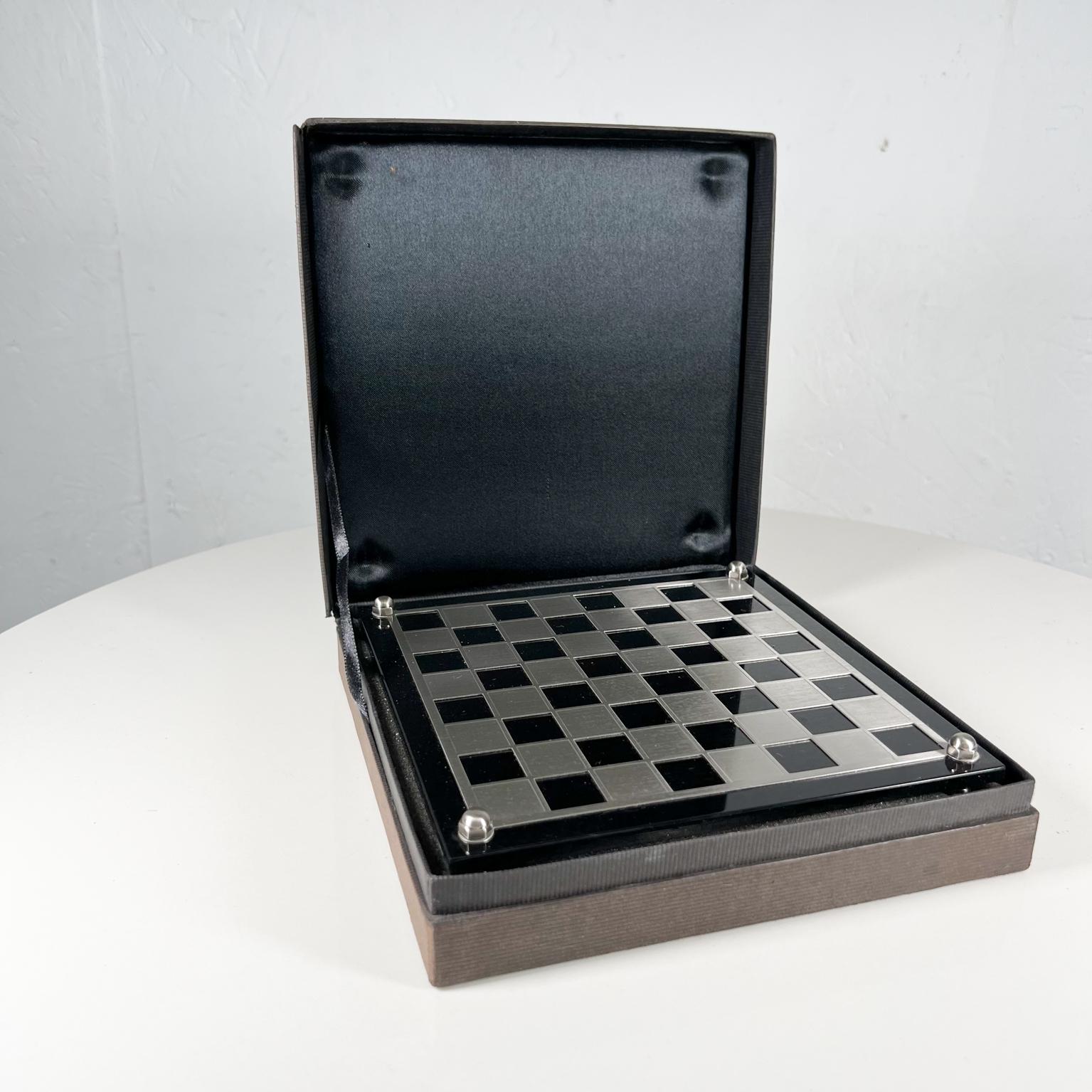 Late 20th Century 1990s Skagen of Denmark Modernist Mini Chess Game Travel Set