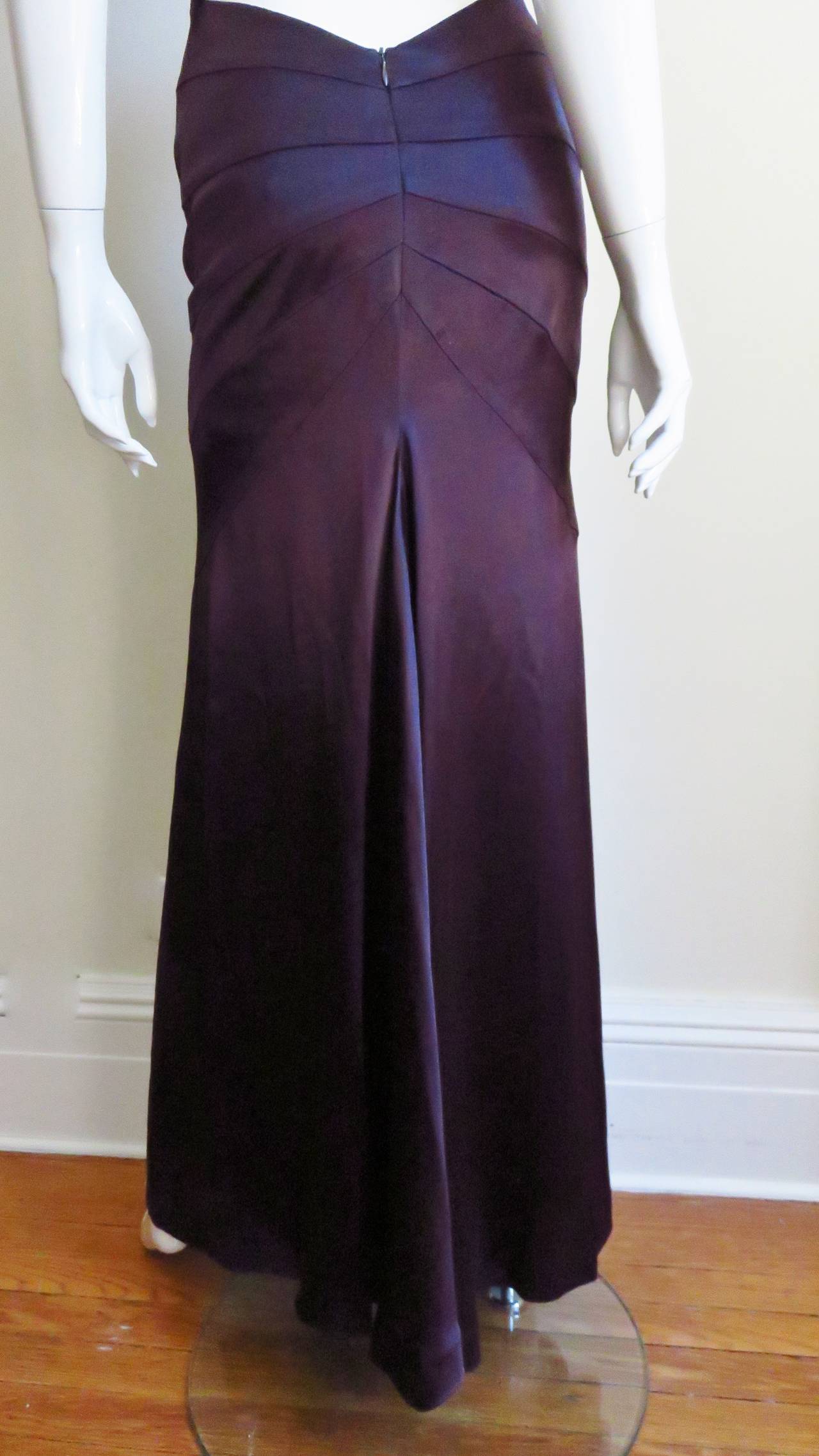 Sophie Sitbon Purple Gown with Back Cut outs 6
