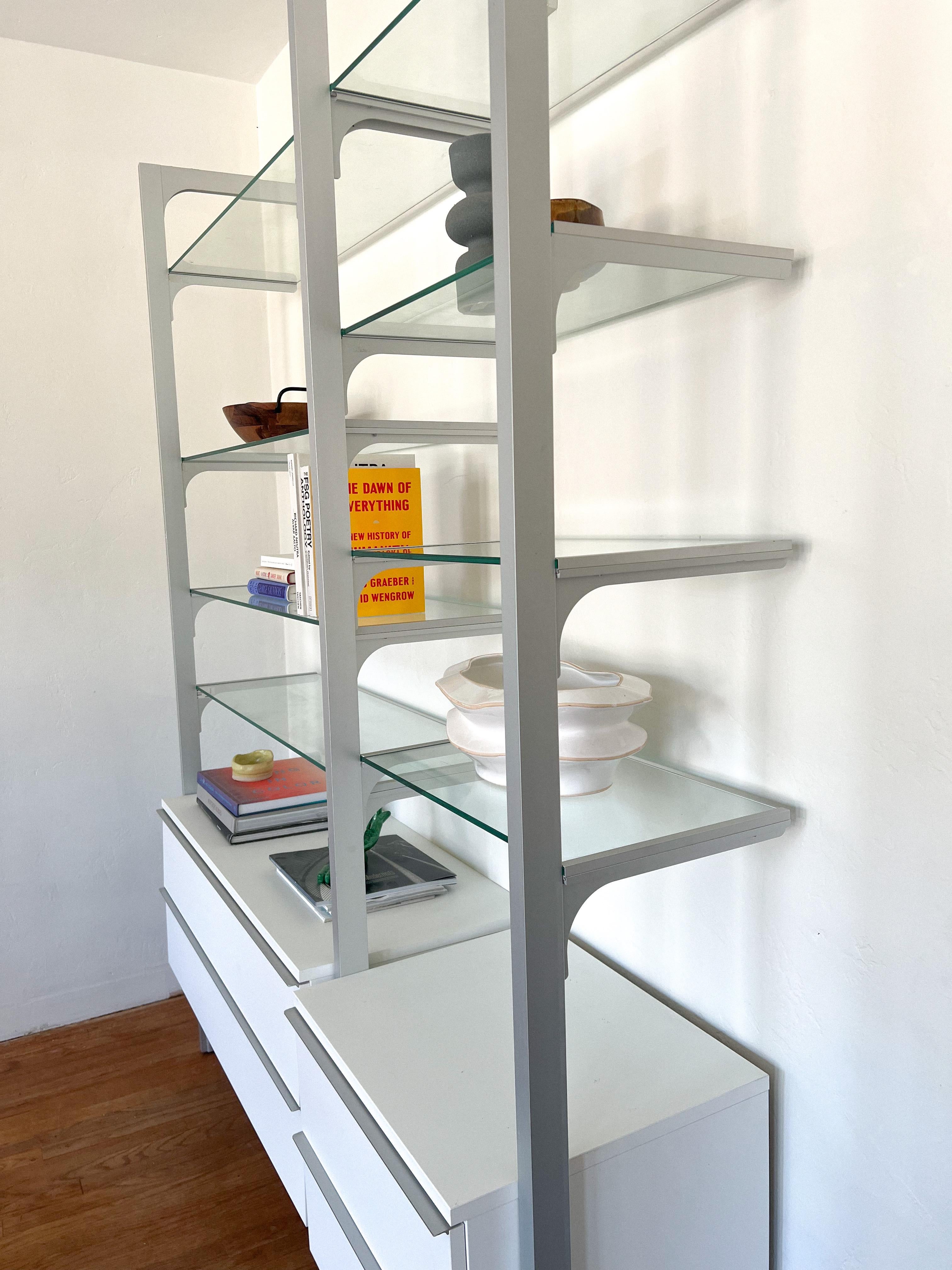 1990s Space Age Modular Wall Unit in the Style of Calligaris In Good Condition In La Mesa, CA