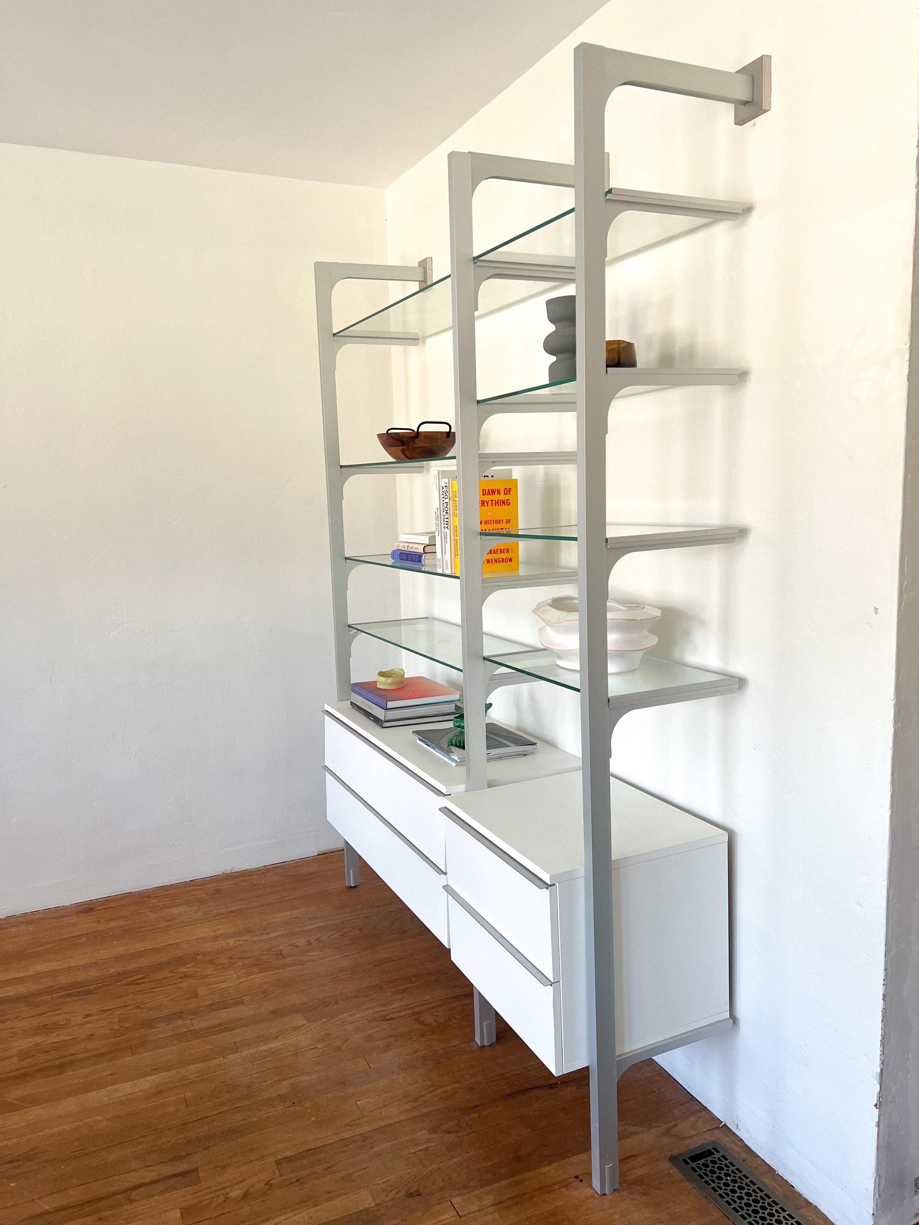 Late 20th Century 1990s Space Age Modular Wall Unit in the Style of Calligaris