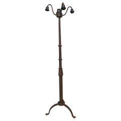 Lampadaire en fer espagnol des annes 1990