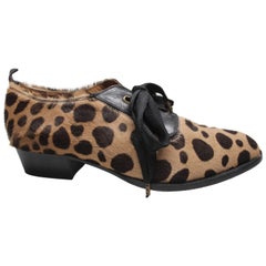 1990s Spotted Ponyskin Oxford Shoes