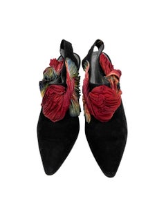 1990s Stephane Kelian Tie Dye Fabric Heels