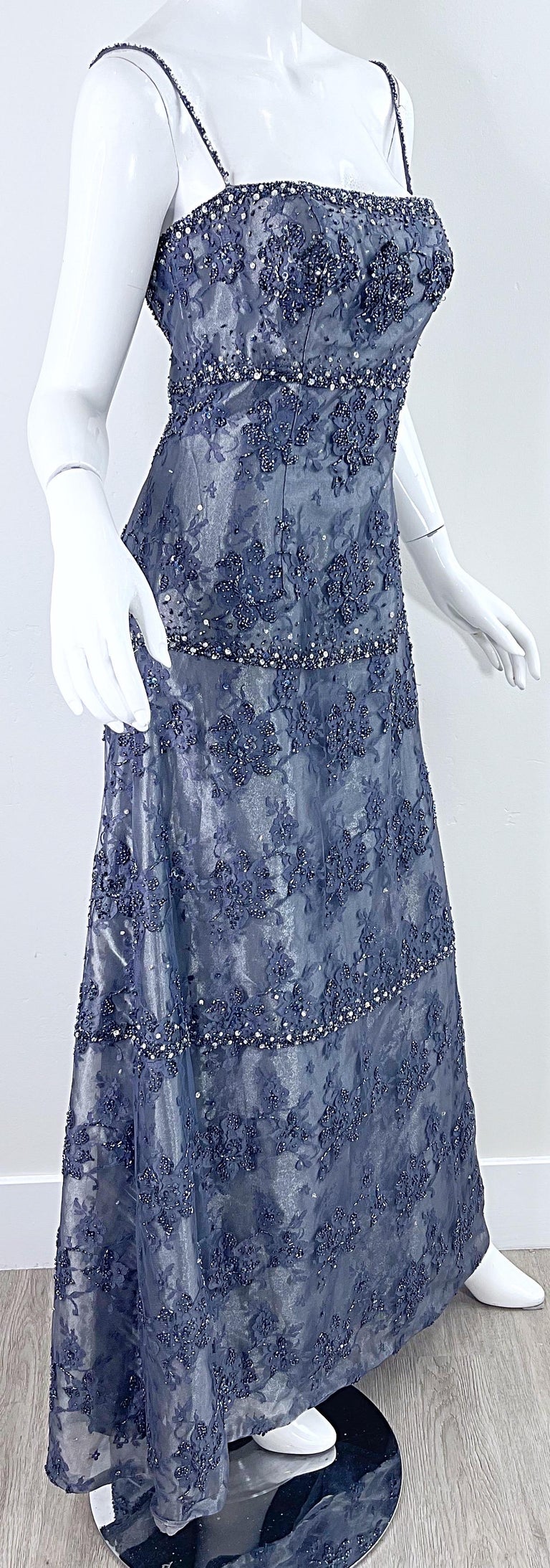 blue dress for baby girl 90s Prom Dress with Halter Straps – Whimsical Lace main image 1
