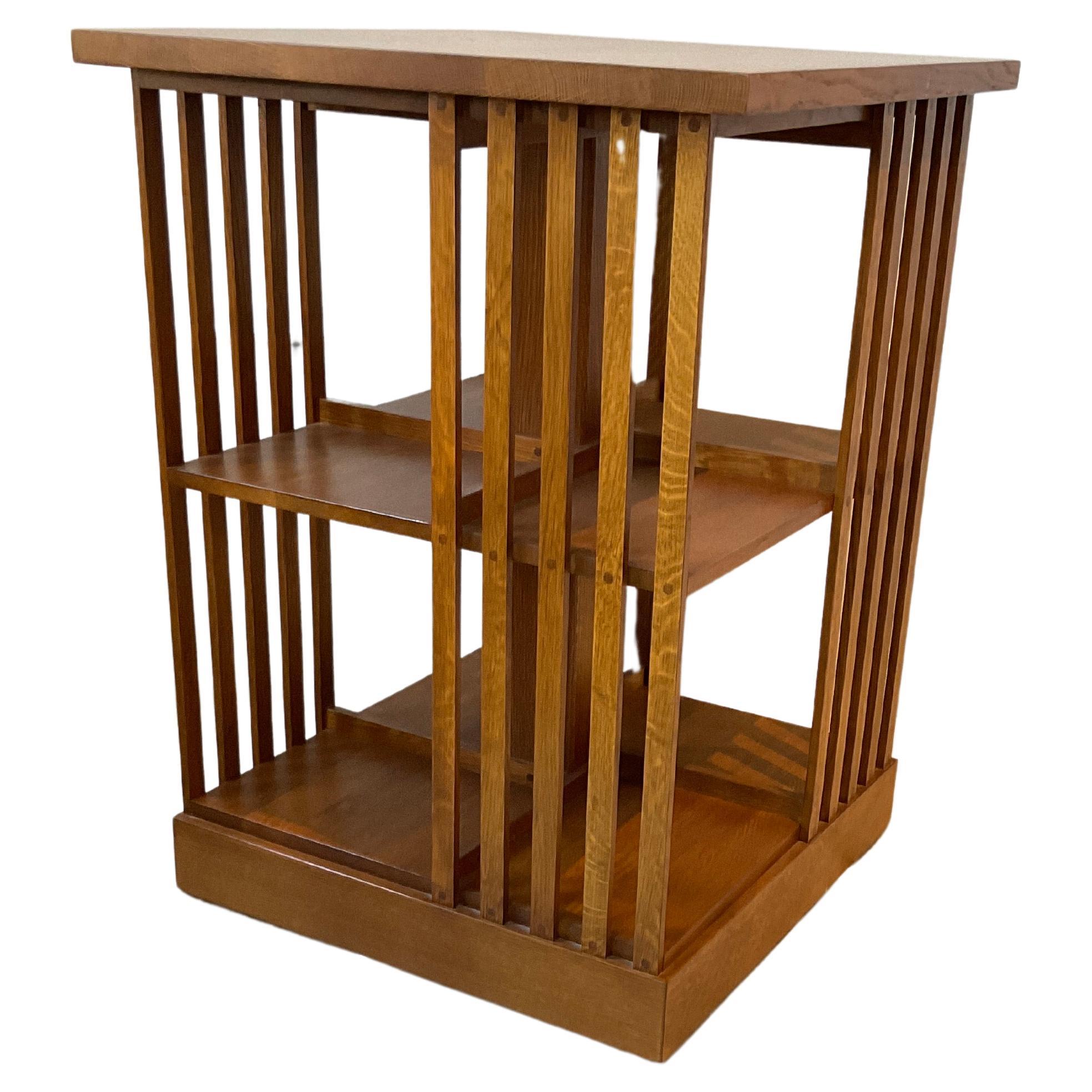 1990s Stickley Revolving Bookcase