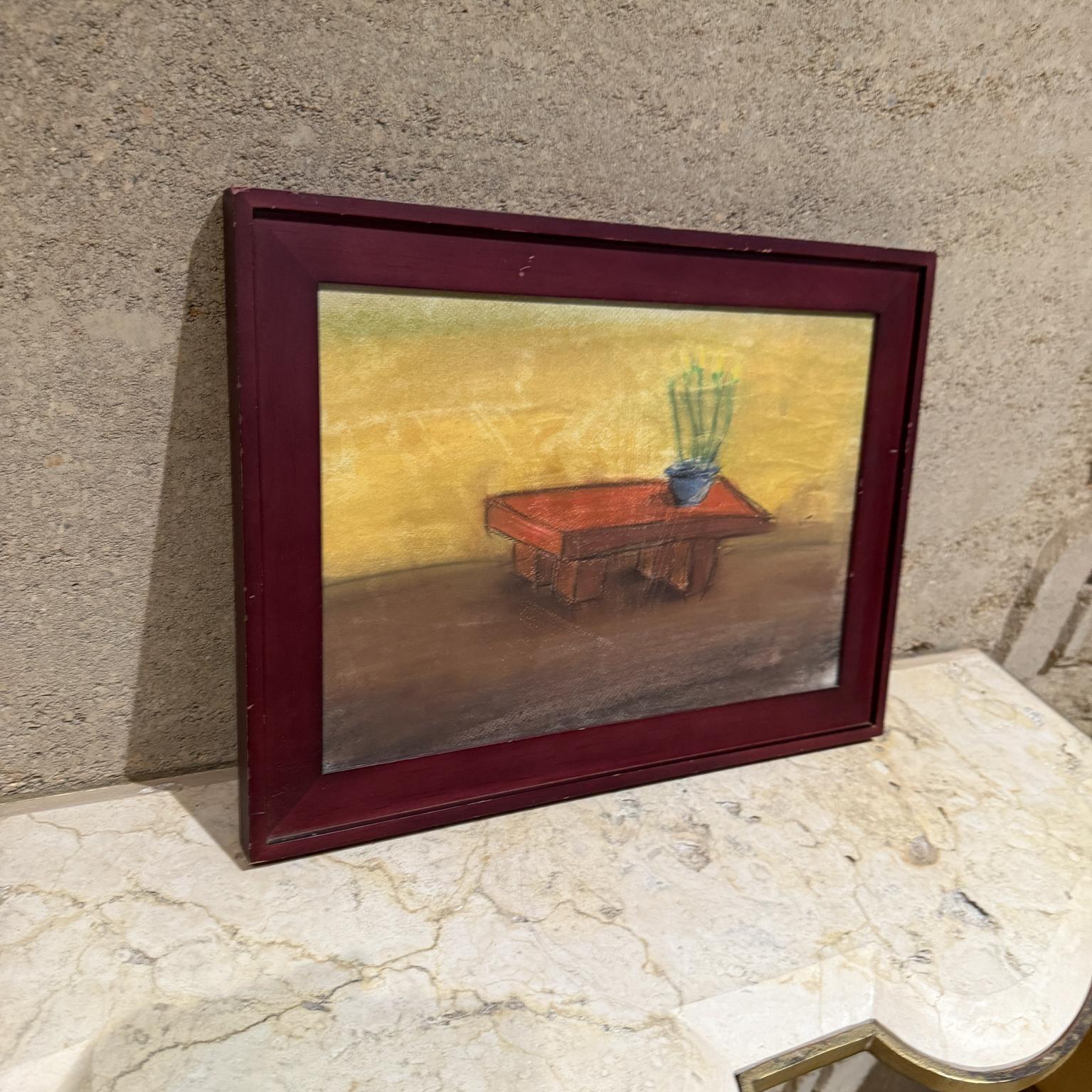 American 1990s Still Life Pastel Art Drawing P Romo For Sale