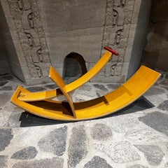 Post-Modern Stokke Norway Wood Rocker Horse Hippo by Wolfgang Rebentisch