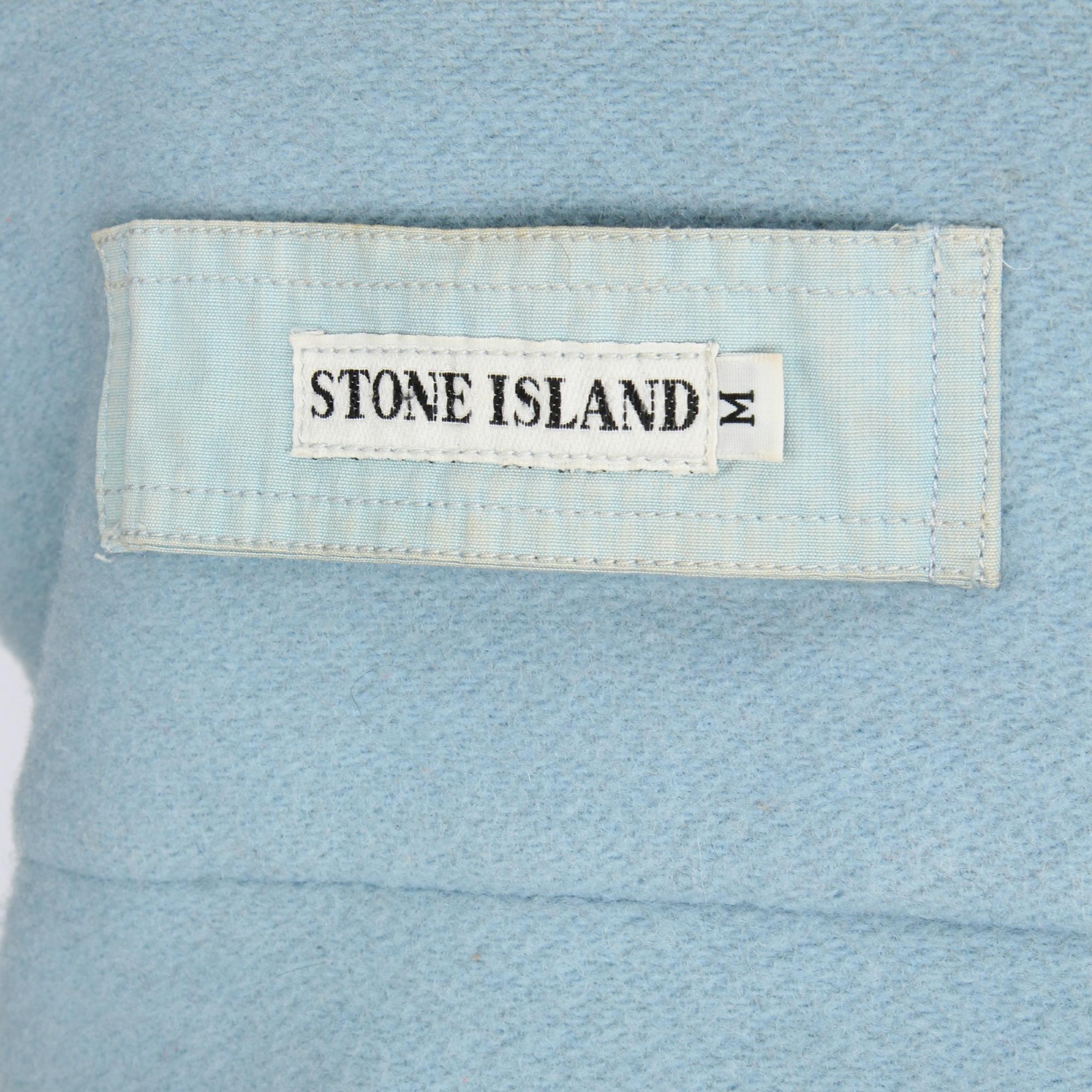 1990s Stone Island Light Blue Montgomery Coat 2