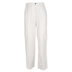 1990s Stone Island White Trousers
