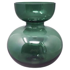 Superbe vase vert des années 1990 par G. Jensen