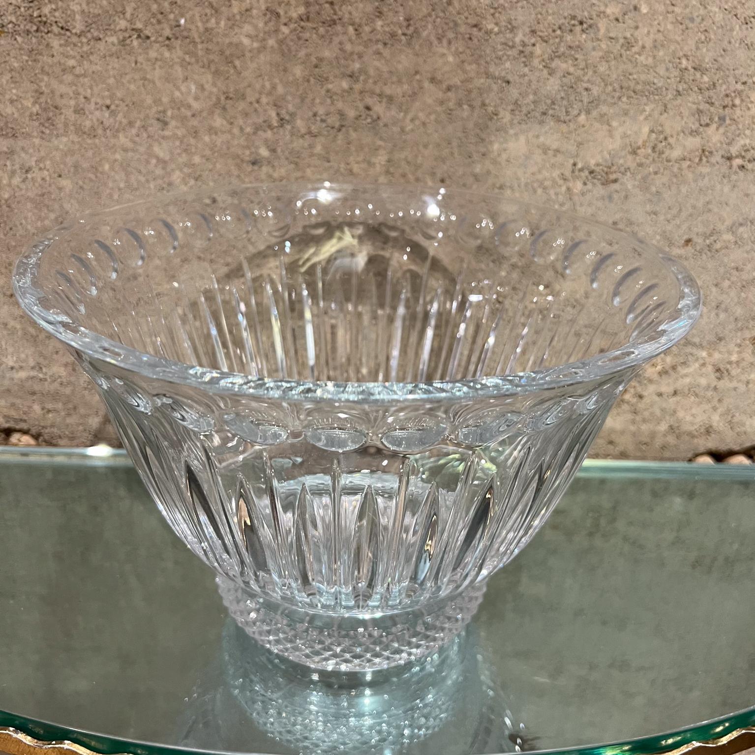 Modern 1990s Sutton Place Crystal Centerpiece Bowl by Godinger For Sale
