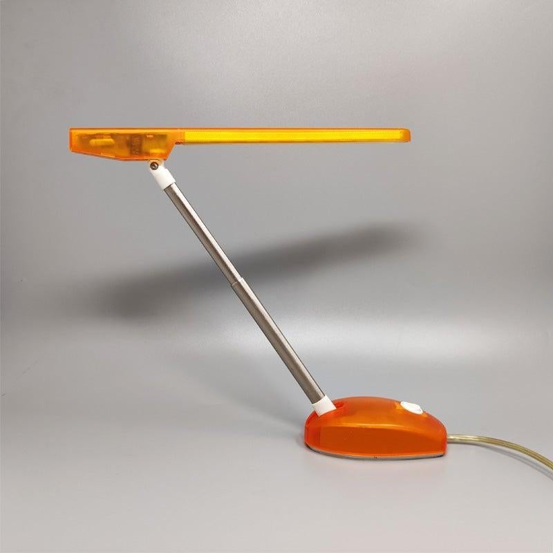 1990 Superbe lampe de table orange 