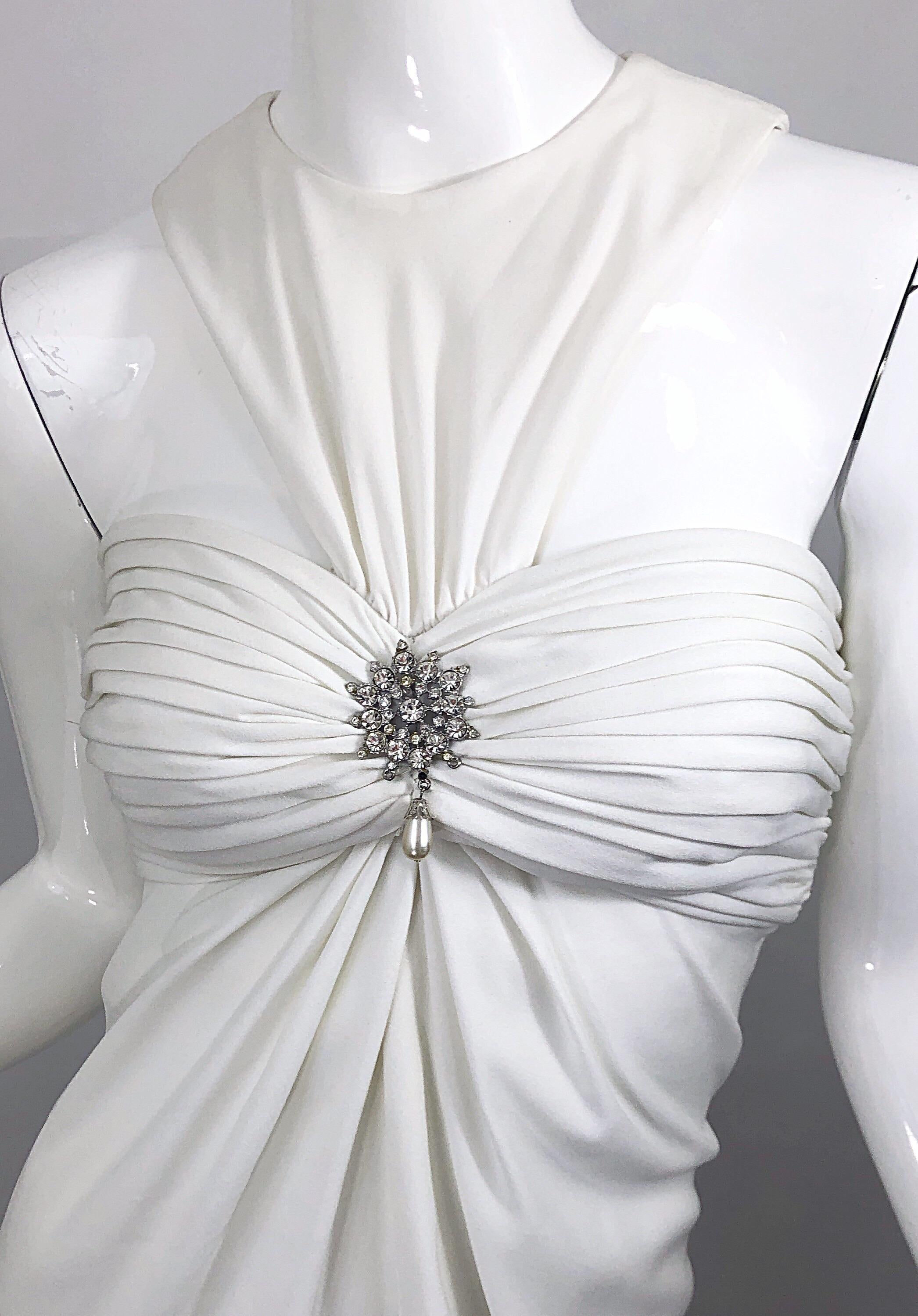 avant garde white dress