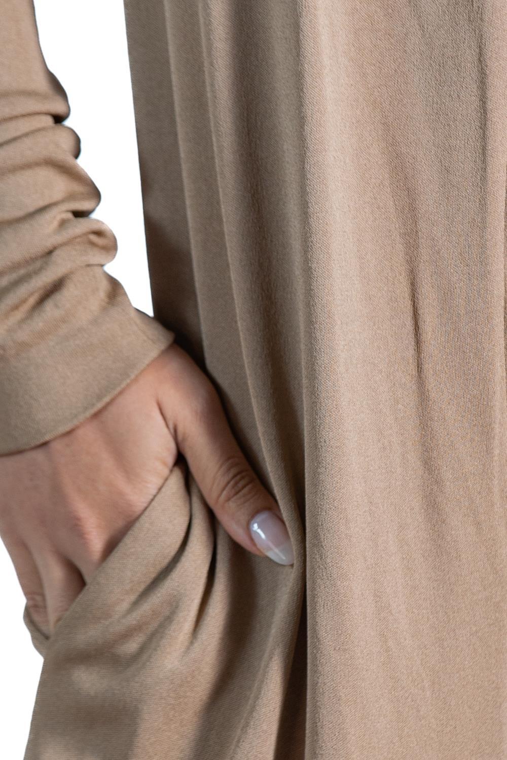 1990S Tan Viscose Jumpsuit For Sale 6