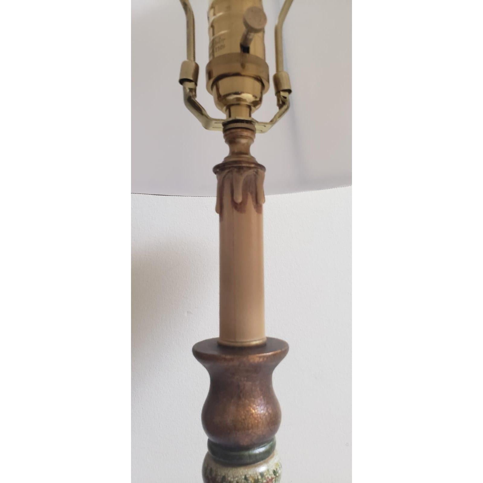 North American 1990s The Bradburn Gallery Painted Table Lamp For Sale