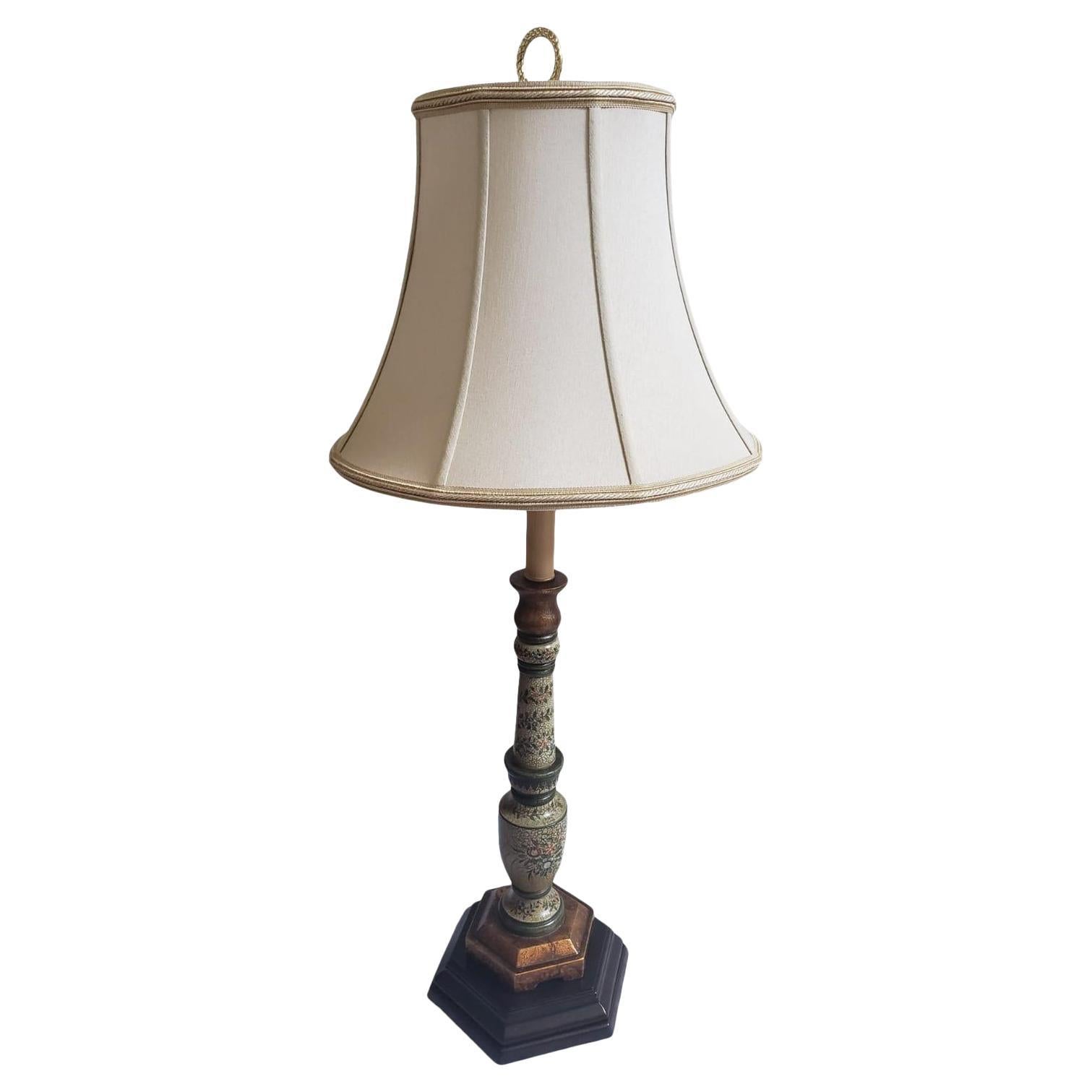 1990s The Bradburn Gallery Painted Table Lamp For Sale