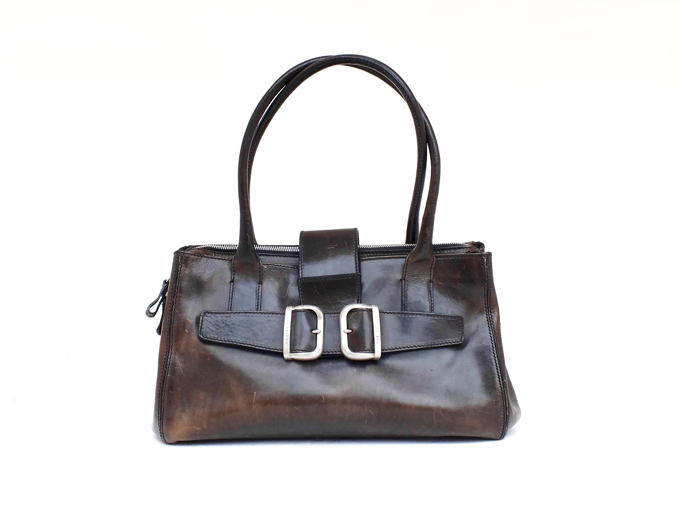1990s the Bridge Design Leather Great Bag Years '1990 Perfect Condition For Sale 7