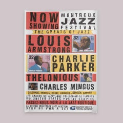 1990s "The Greats of Jazz" Montreux Jazz Festival Poster