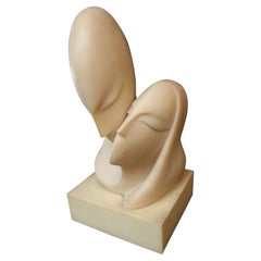 1990er Jahre "Die Liebenden" Skulptur Büste