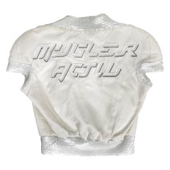 1990 Thierry Mugler Activ top A Space Age Paillettes Piccolo
