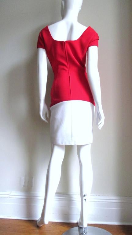 Thierry Mugler New Color Block Dress For Sale 4