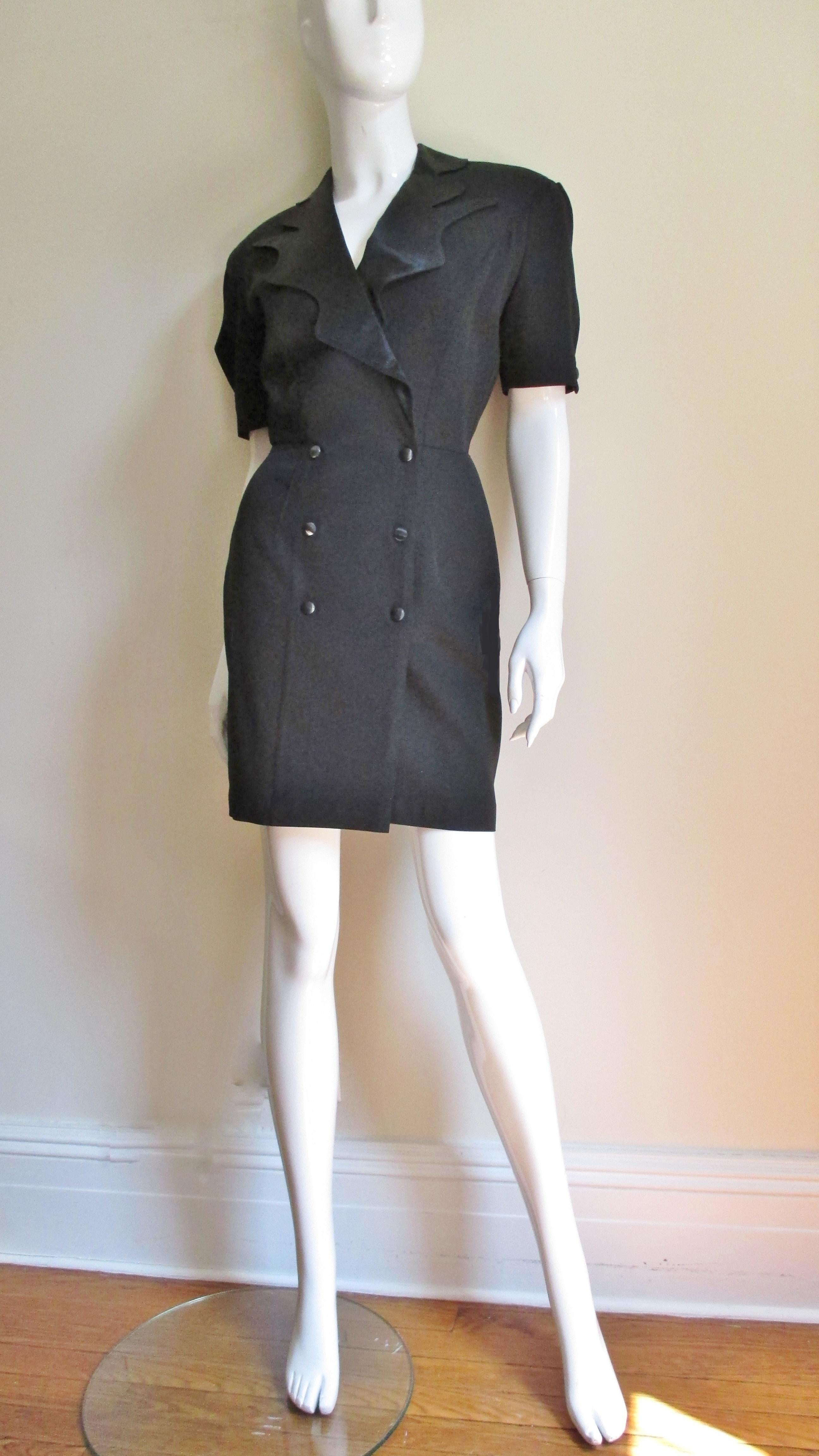 Thierry Mugler Backless Dress 1990s In Good Condition For Sale In Water Mill, NY