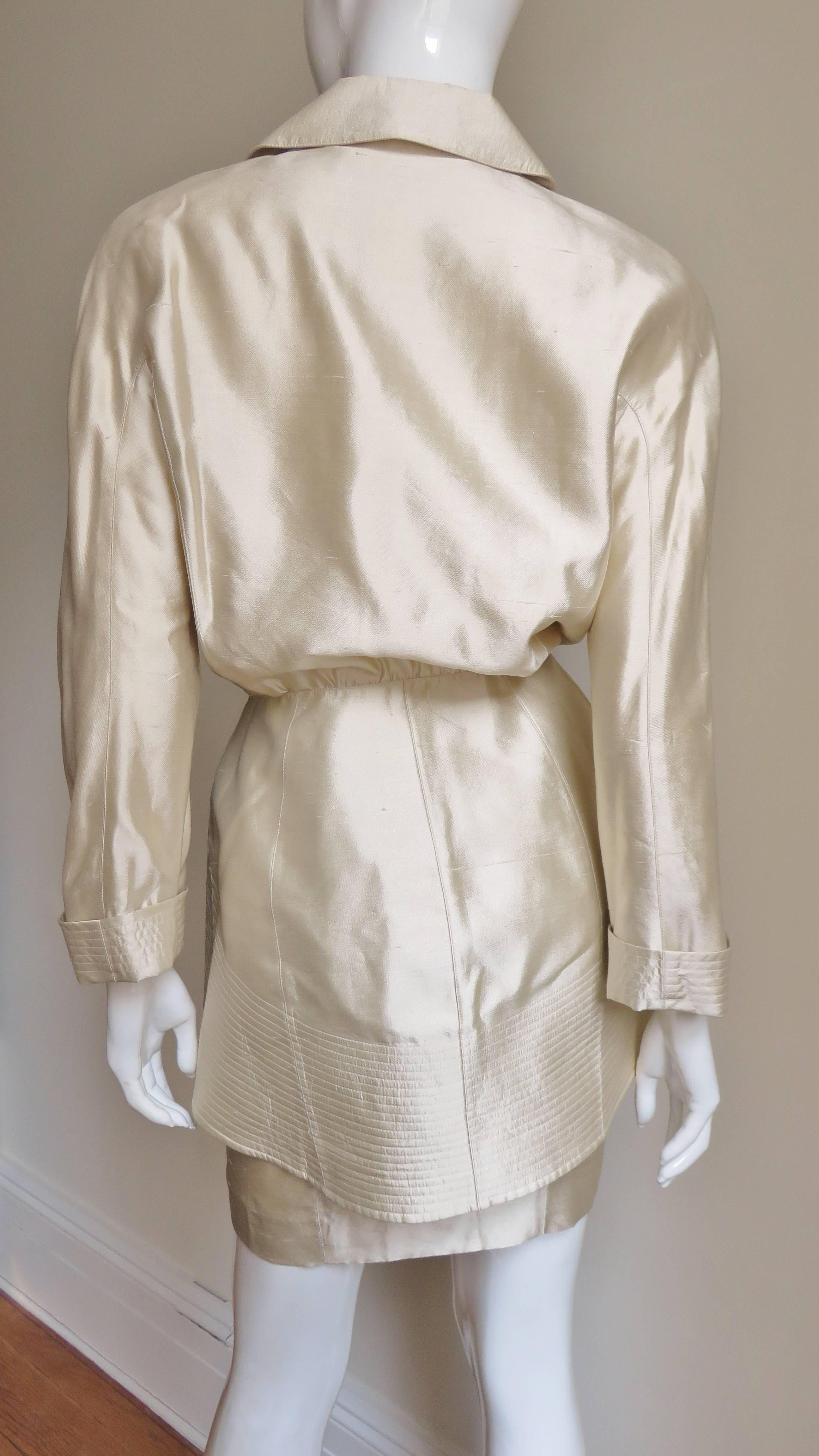 Thierry Mugler Silk Skirt Suit 2