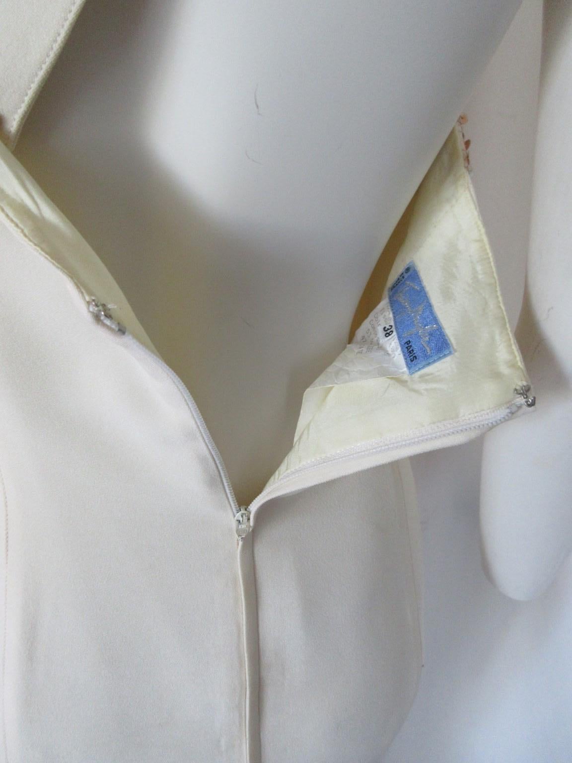 1990's Thierry Mugler Paris Asymmetrical Sequins Dress For Sale 2
