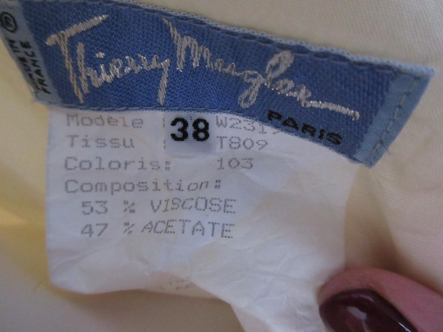 1990's Thierry Mugler Paris Asymmetrical Sequins Dress For Sale 3
