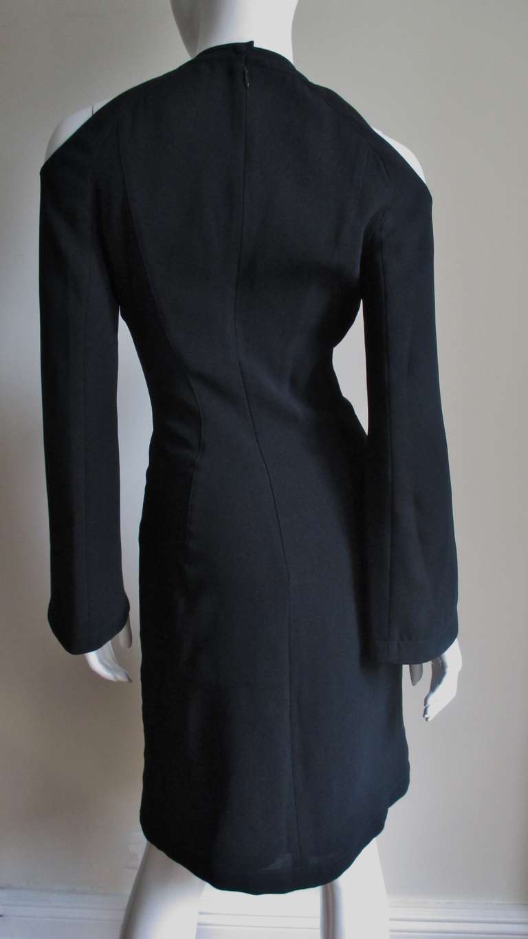Thierry Mugler Couture Cold Shoulder Dress For Sale 4