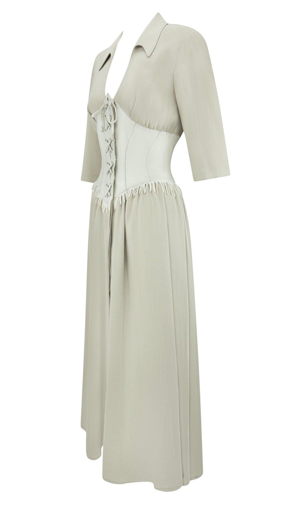 Thierry Mugler Corset Dress - 9 For Sale on 1stDibs