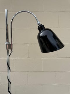 1990's Thomas O'Brien Vintage Modern Black and Chrome Task Lamp
