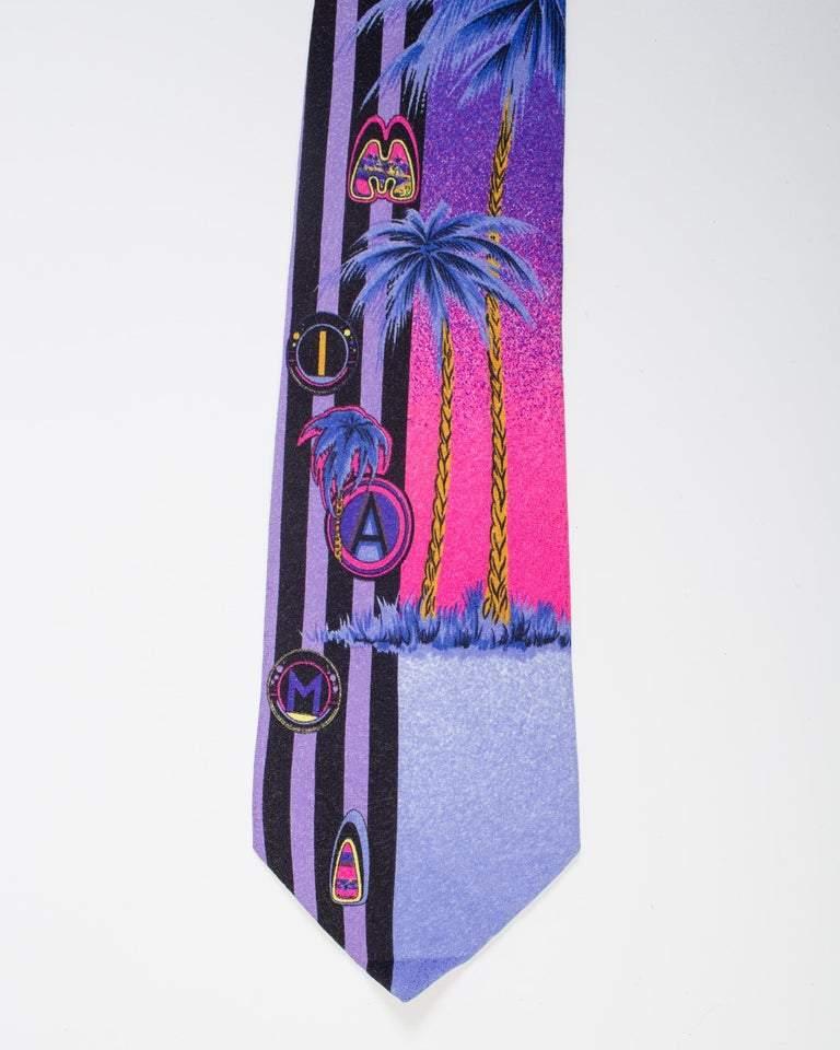 1990S Krawatte (Violett) im Angebot