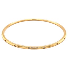 1990er Jahre Tiffany & Co. 0,16 Karat Diamant-Armreif aus 18 Karat Gelbgold