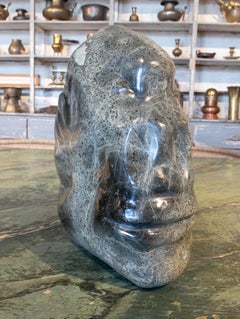 1990s Toby Govan Serpentine Marble Gorilla Sculpture