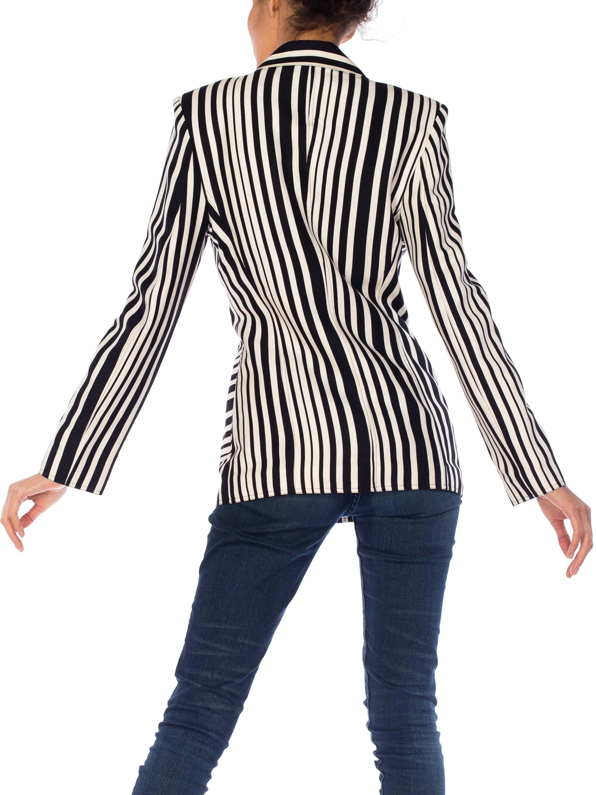 1990s Todd Oldham Op-Art Stripe Blazer In Excellent Condition In New York, NY