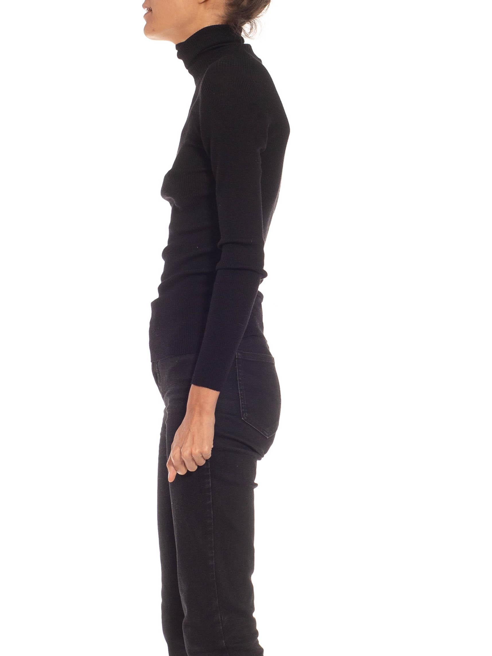 sheer merino turtleneck