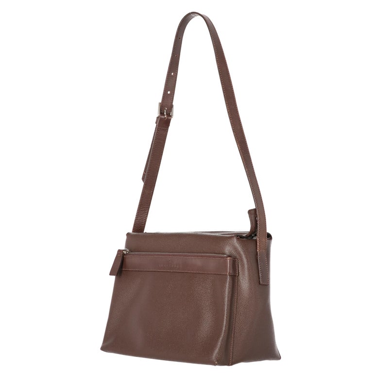 1990s Trussardi Brown Laeather Shoulder Bag at 1stDibs trussardi