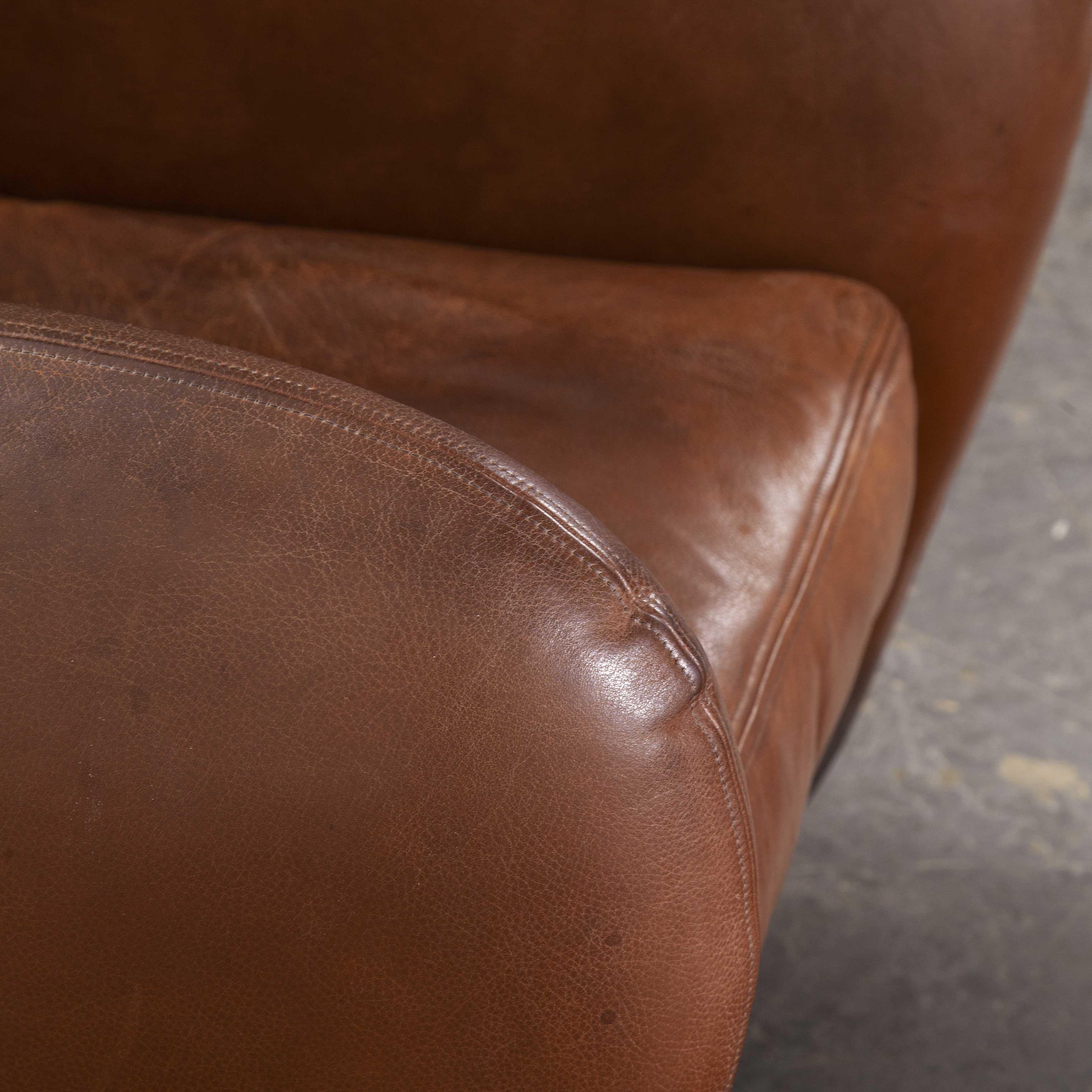 1990s Unique Balzac Armchair and Footstool, Matthew Hilton In Good Condition In Hook, Hampshire